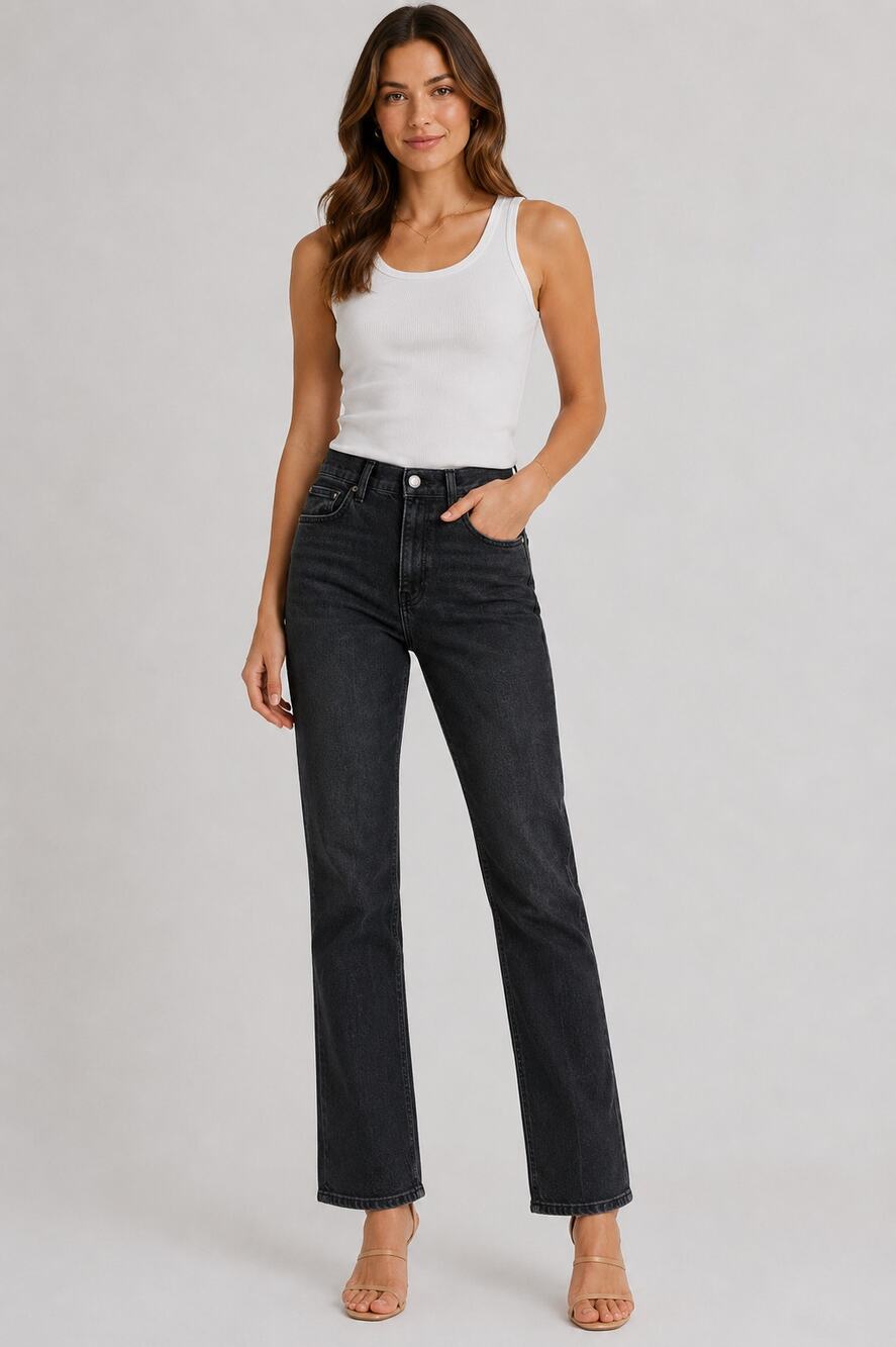 Reformation Peyton High Rise Bootcut Jeans Black Size 27